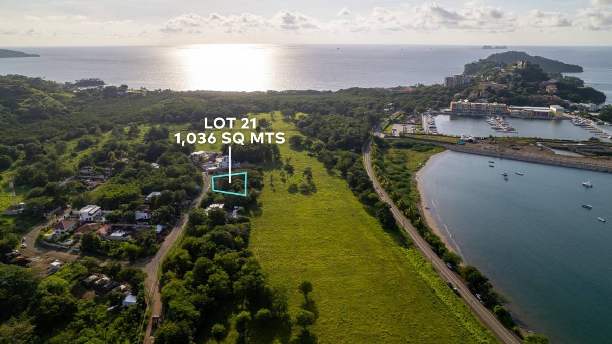 Beautiful 1,036 m² Lot for Sale Near Marina Flamingo, Costa Rica