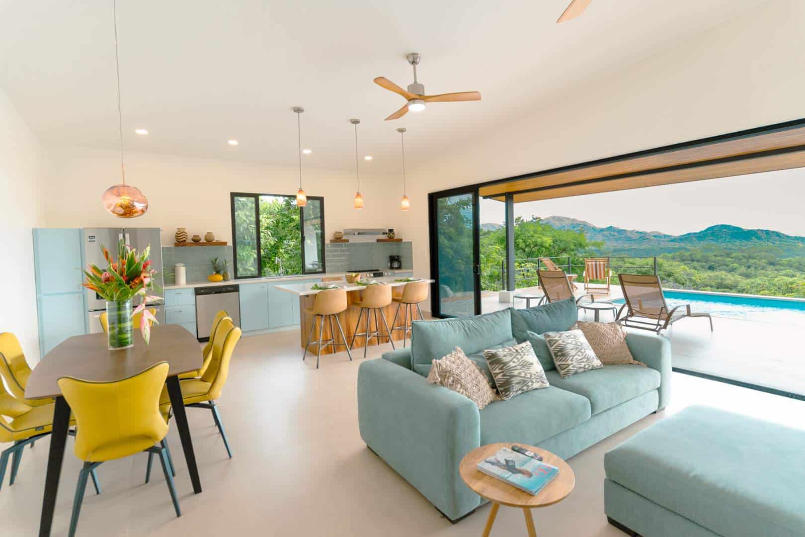 Casa Amarillo – Brand New Home with Stunning Ocean Views in a Quiet Gated Community Above Potrero