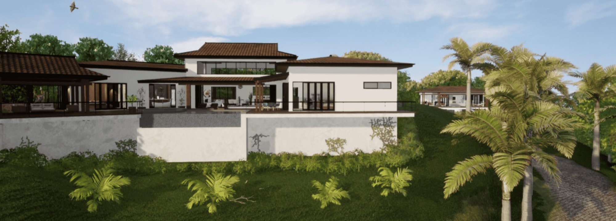 Modern Balinese Compound with Stunning Mountain and Valley Views in Atenas