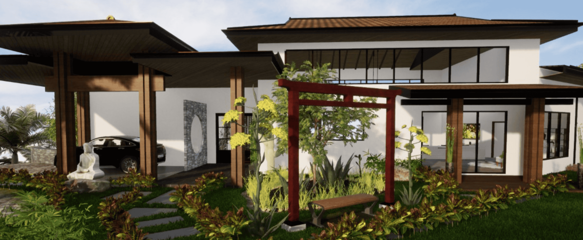 Modern Balinese Compound with Stunning Mountain and Valley Views in Atenas