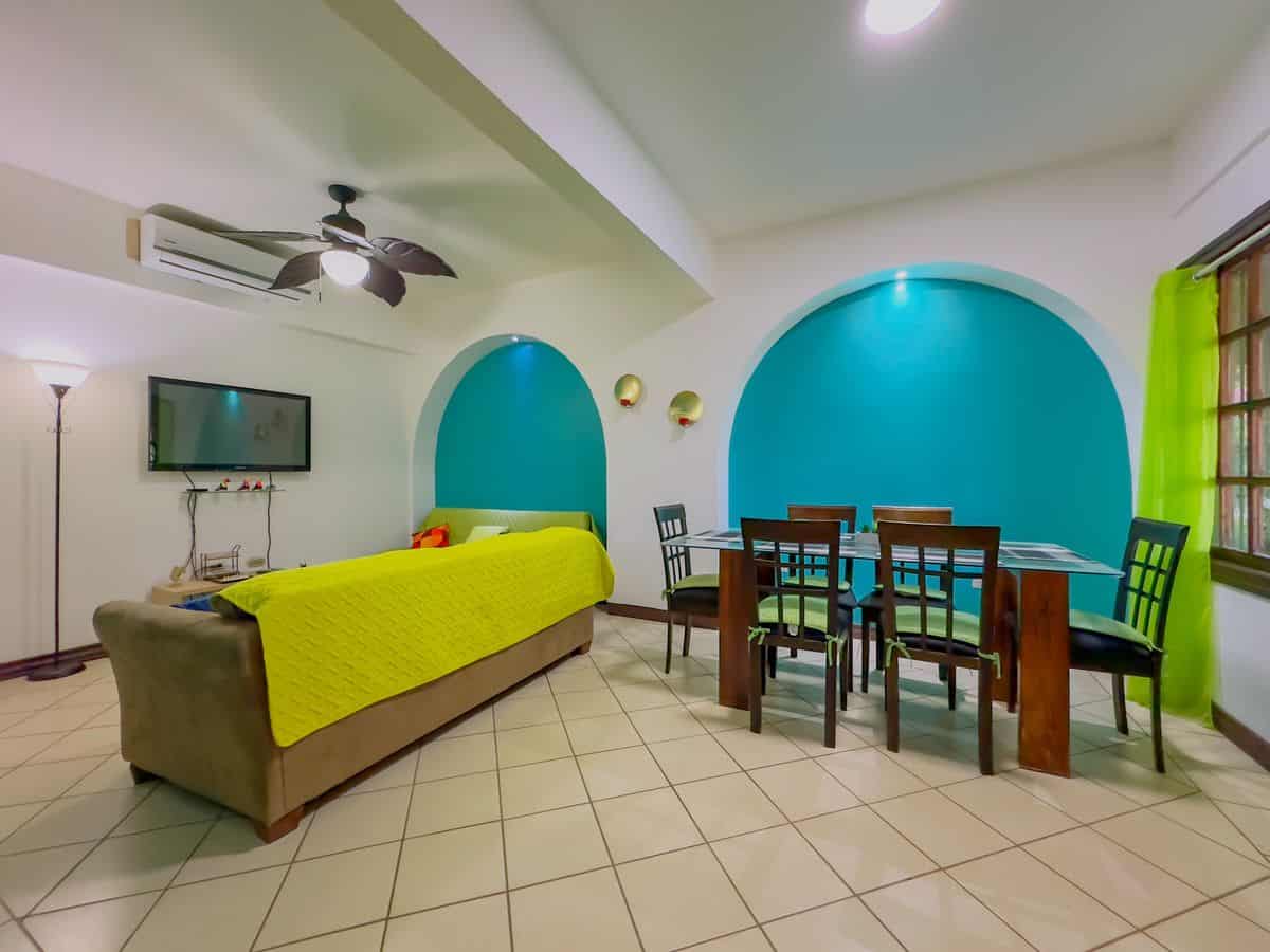 Central Place #2 - Ground Floor Condo with 2 Bedrooms and 1 Bathroom in Downtown Playas del Coco