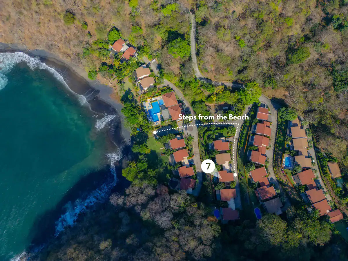Bahia Pez Vela 7 – Renovated Ocean View Villa in Beachfront Community, Just Steps to the Sand