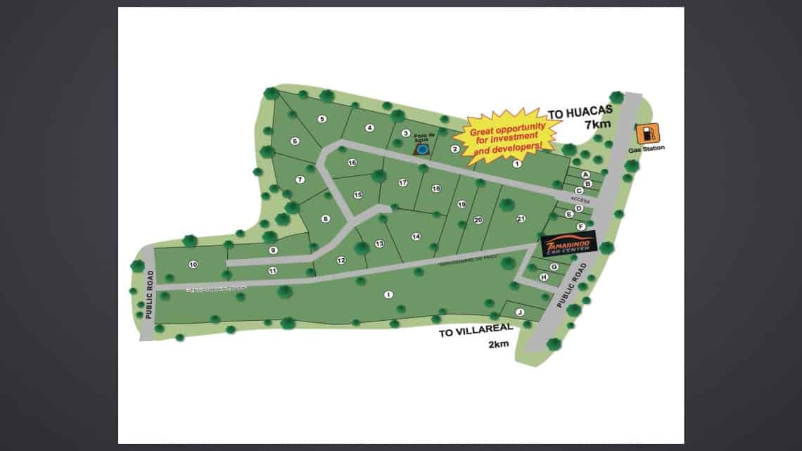 Residential and Commercial Lots for Sale Near Tamarindo Beach