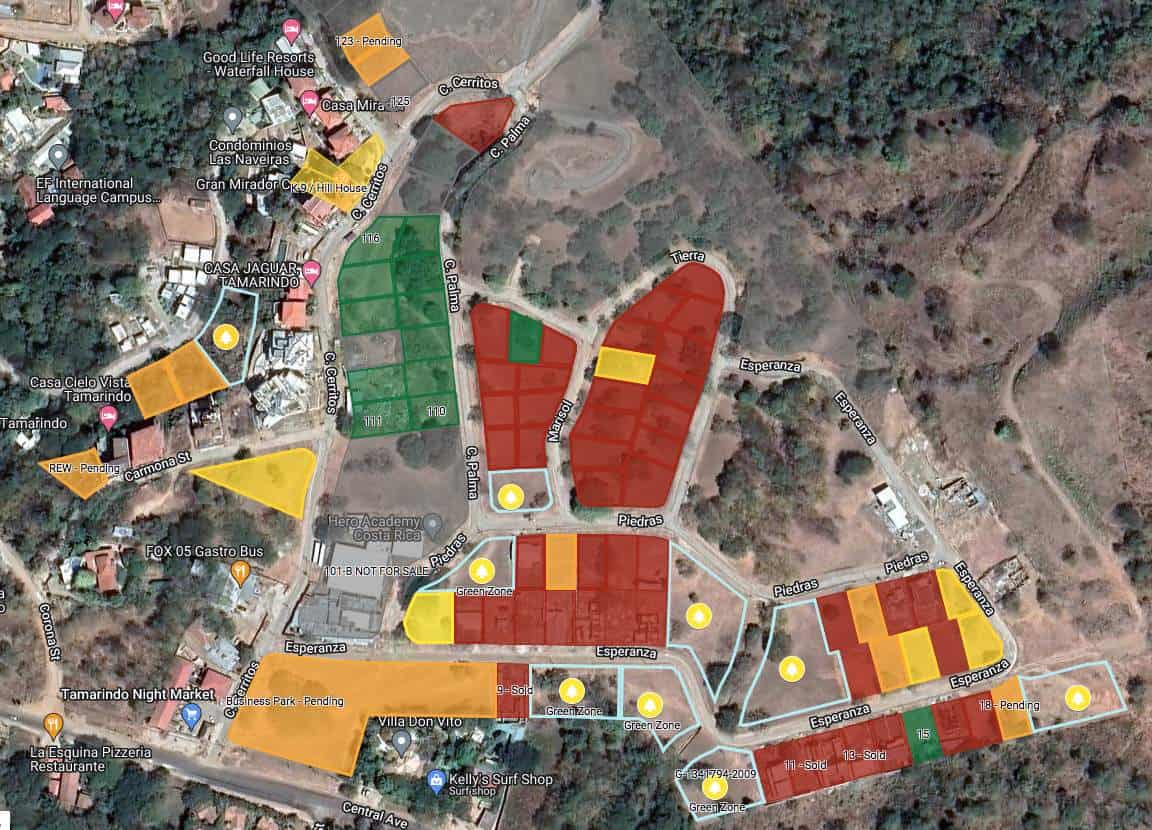 Prime Location Lots for Sale – Tamarindo Beach
