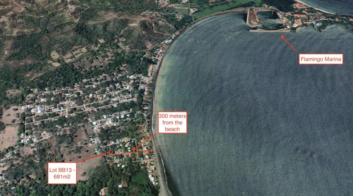 Lot BB13: A 681m² Lot in Surfside, Close to Potrero Beach