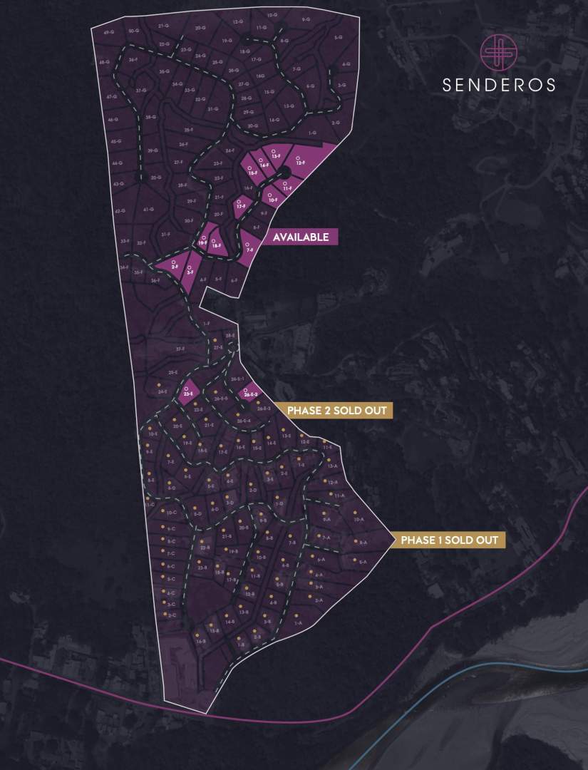 14 Available Homesites in Senderos, Tamarindo