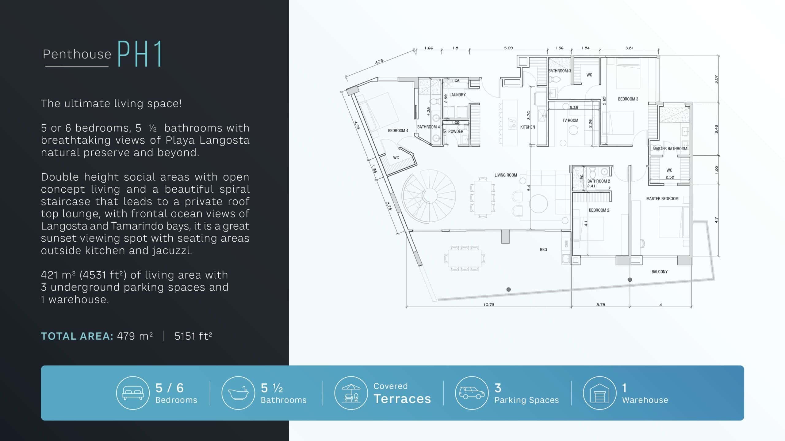 Tamarindo 360, Penthouse 1 – Last Developer Unit Available!