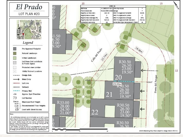 Lot 20 – Paseo del Parque