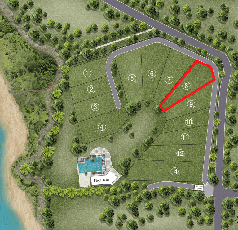 Lot 8: Prime Beachfront Property at Playa Blanca Beach Club
