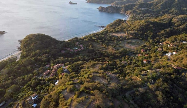 Vista Penca Ocean View Parcel | Potrero: Oceanfront and Mountain View Home Site for Sale in Playa Potrero