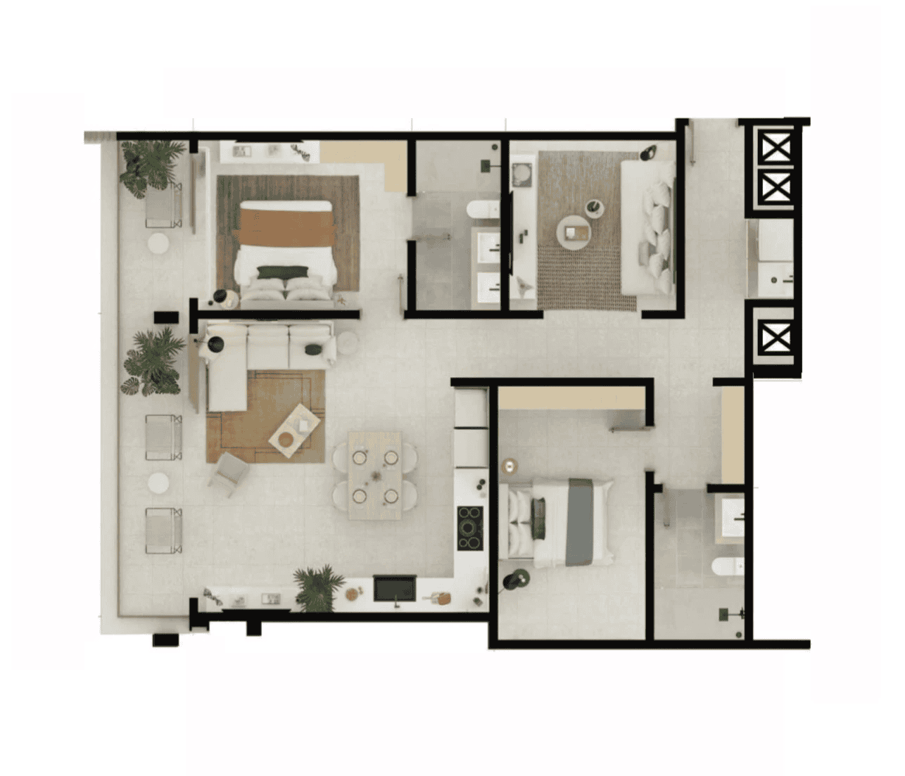 Na Umi 2 BED + FLEX Papagayo, Sardinal