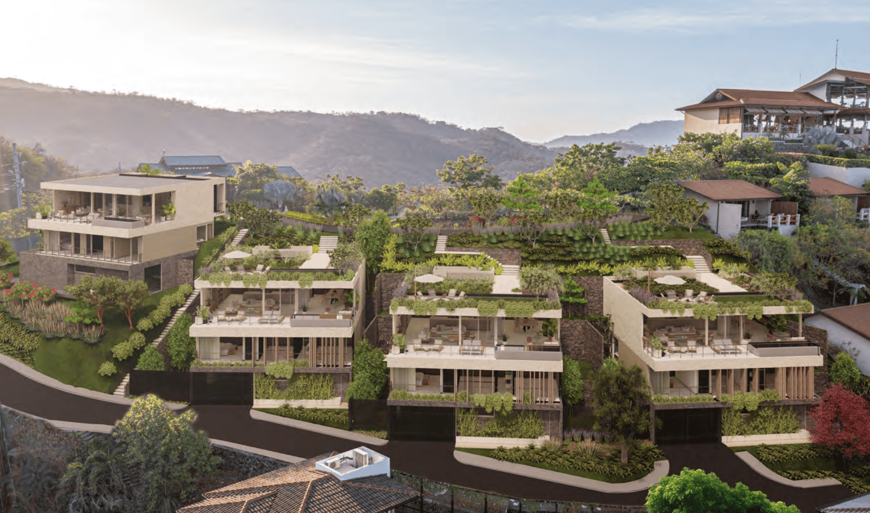 Casa Chameleon Residences House #2, Overlooking the Beach Town of Las Catalinas