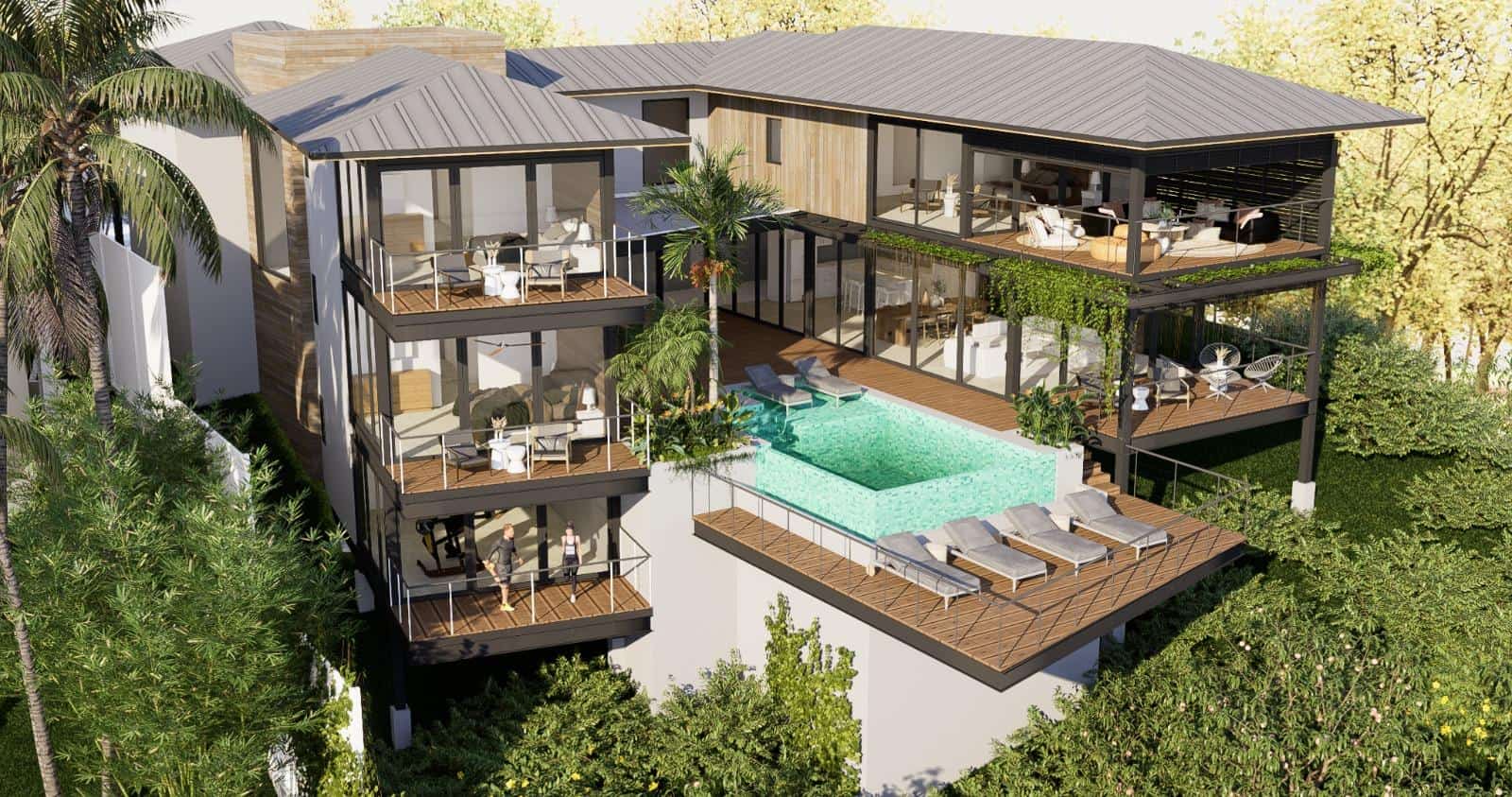 Tamarindo Park Lot 41/42 Casa Gardenia & Casa Caoba: Gardenia and Caoba's Tamarindo Duet