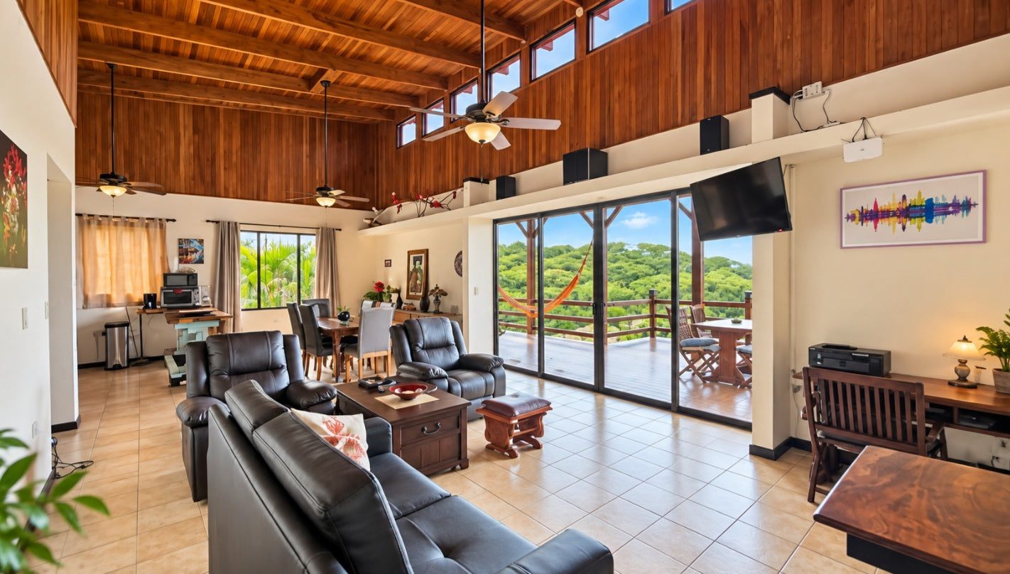 Spacious 5-Bedroom Home Near Playa Ocotal with Pacific Views