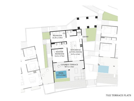 Terraced Flats 7522: Contemporary and Elevated Living