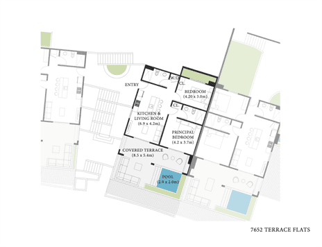 Terraced Flats 7652: Stylish and Elevated Living